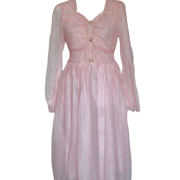 Pink Midi Princess Dress Tulle - Picture 1 of 7